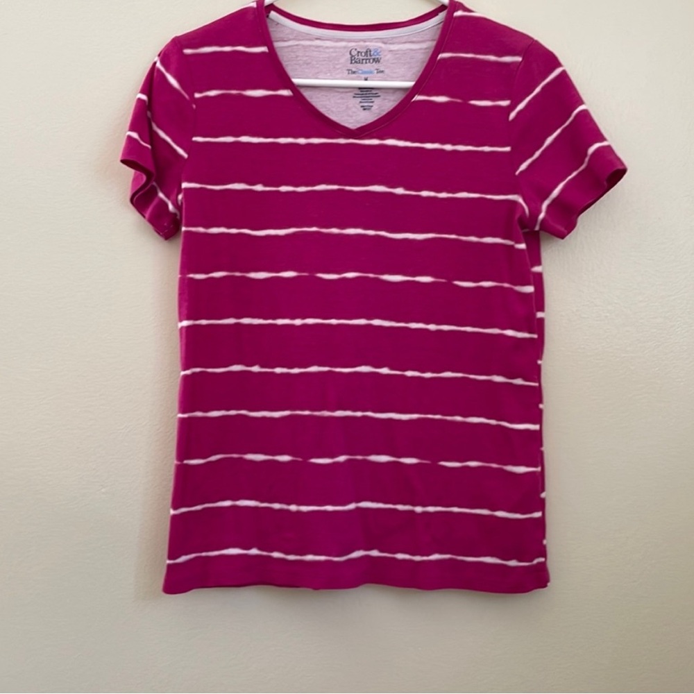 Pink Striped Women's Top